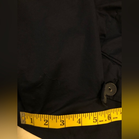 Studio Works navy blue jacket; wonderful button accents at wrists & back, 1X - Picture 8 of 11